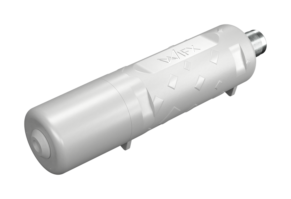 WIFX L1 4G LoRaWAN gateway, closed enclosure, isometric view